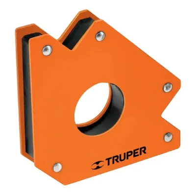 Escuadra Magnética De 5" Protector De Nylon, Soporta 34 Kg Truper