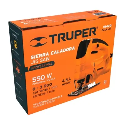Sierra Caladora Profesional De 550 W Con Zanco Tipo T Truper