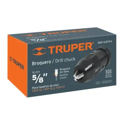 Mandril O Chuck Para Taladro De Árbol Truper Tapi-13-15-17