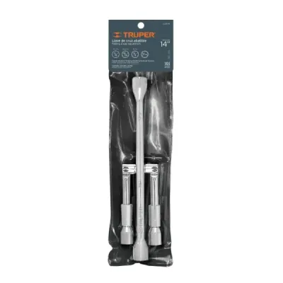 Llave Cruz Cruceta Plegable 35cm Truper Boca 3/4' A 7/8'