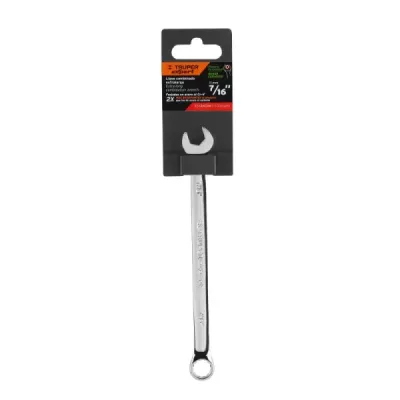 Llave Mixta Extralarga De 7/16", Largo 183 Mm, Uso Rudo Truper