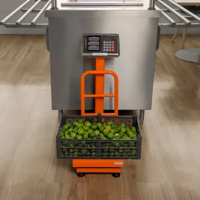 Báscula De Plataforma Plegable 100 Kg Recargable Con Display Truper