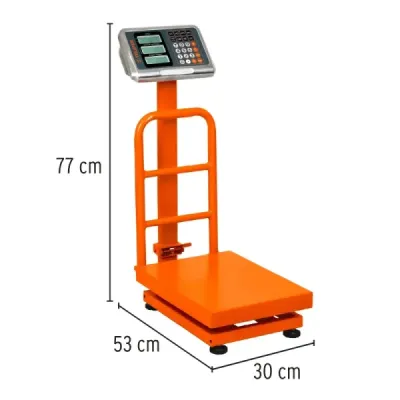 Báscula De Plataforma Plegable 100 Kg Recargable Con Display Truper