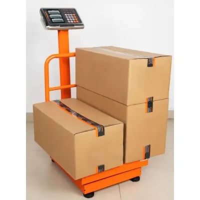 Báscula De Plataforma Plegable 200 Kg Recargable Con Display Truper