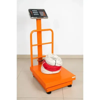 Báscula De Plataforma Plegable 200 Kg Recargable Con Display Truper
