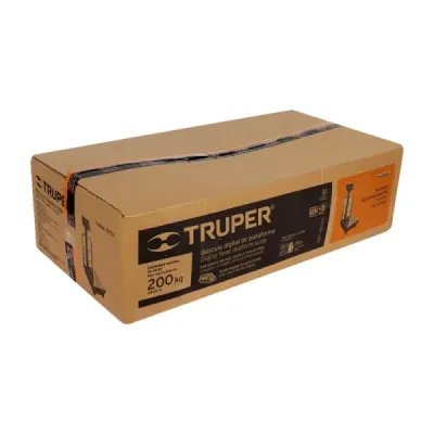 Báscula De Plataforma Plegable 200 Kg Recargable Con Display Truper