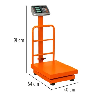 Báscula De Plataforma Plegable 200 Kg Recargable Con Display Truper